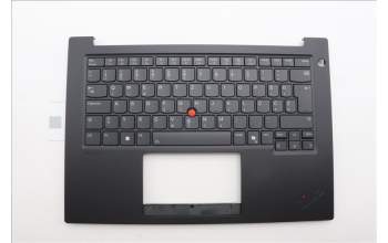 Lenovo 5M11Q60669 C-Cover with keyboard, Slovenian, Black, Backlight, UK