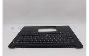 Lenovo 5M11Q60669 C-Cover with keyboard, Slovenian, Black, Backlight, UK