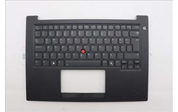 Lenovo 5M11Q60693 C-Cover with keyboard, Turkish, Black, Backlight, UK