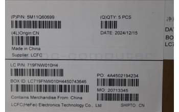 Lenovo 5M11Q60699 MECH_ASM BL KB BK UKE CHY