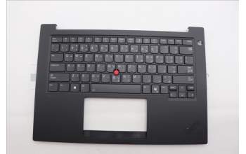 Lenovo 5M11Q60717 C-Cover with keyboard, Arabic, Black, Backlight, US