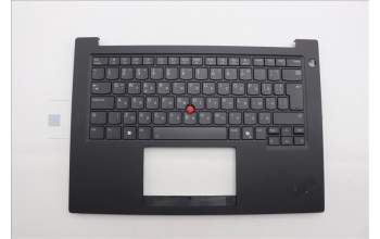Lenovo 5M11Q60736 C-Cover with keyboard, Bulgarian, Black, Backlight, UK
