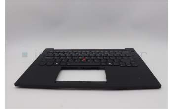 Lenovo 5M11Q60763 C-Cover with keyboard, English, Black, Backlight, US