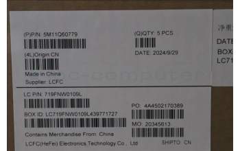 Lenovo 5M11Q60779 C-Cover with keyboard, US English Euro, Black, Backlight, US