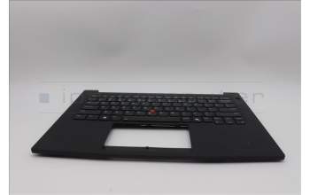 Lenovo 5M11Q60779 C-Cover with keyboard, US English Euro, Black, Backlight, US