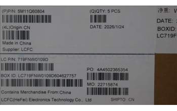 Lenovo 5M11Q60804 C-Cover with keyboard, German, Black, Backlight, Smart Card Reader, UK