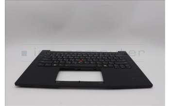 Lenovo 5M11Q60809 C-Cover with keyboard, Greek, Black, Backlight, US