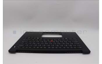 Lenovo 5M11Q60809 C-Cover with keyboard, Greek, Black, Backlight, US
