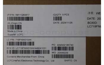 Lenovo 5M11Q60817 MECH_ASM BL KB BK SC HUN SRX