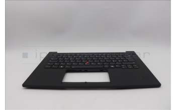 Lenovo 5M11Q60825 C-Cover with keyboard, Italian, Black, Backlight, UK