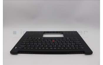 Lenovo 5M11Q60833 C-Cover with keyboard, Korean, Black, Backlight, Smart Card Reader, US