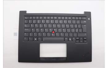 Lenovo 5M11Q60869 C-Cover with keyboard, Switzerland, Black, Backlight, UK