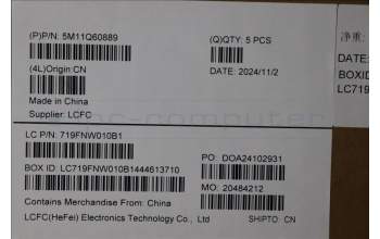 Lenovo 5M11Q60889 C-Cover with keyboard, UK English, Black, Backlight, UK