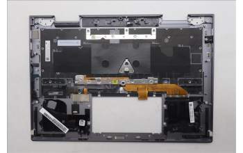 Lenovo 5M11R38920 C-Cover with keyboard, Belgian, Luna Grey, FingerPrint Reader, WLAN, UK