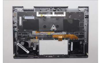 Lenovo 5M11R38936 C-Cover with keyboard, US English Euro, Luna Grey, FingerPrint Reader, WLAN, US