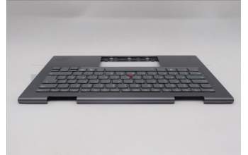 Lenovo 5M11R38942 C-Cover with keyboard, German, Luna Grey, FingerPrint Reader, WLAN, UK