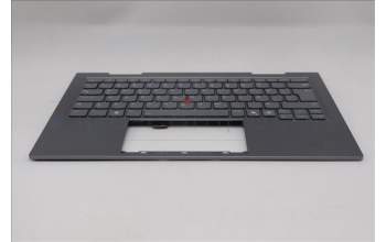 Lenovo 5M11R38950 C-Cover with keyboard, Icelandic, Luna Grey, FingerPrint Reader, WLAN, UK