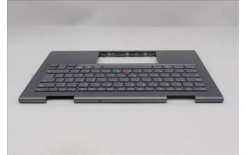 Lenovo 5M11R38952 C-Cover with keyboard, Italian, Luna Grey, FingerPrint Reader, WLAN, UK