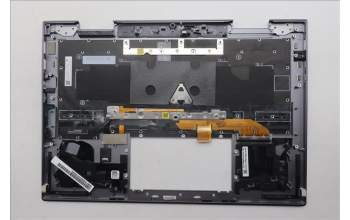 Lenovo 5M11R38986 C-Cover with keyboard, UK English, Luna Grey, FingerPrint Reader, WLAN, UK