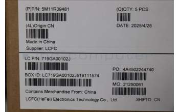 Lenovo 5M11R39481 MECH_ASM GRP_KBD_BZL_BEL_WW_LG_LTN