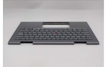 Lenovo 5M11R39489 C-Cover with keyboard, Czech Slovakian, Luna Grey, FingerPrint Reader, WWAN, UK