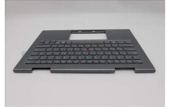 Lenovo 5M11R39508 C-Cover with keyboard, Hebrew, Luna Grey, FingerPrint Reader, WWAN, US
