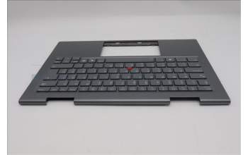 Lenovo 5M11R39510 C-Cover with keyboard, Hungarian, Luna Grey, FingerPrint Reader, WWAN, UK
