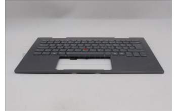 Lenovo 5M11R39512 C-Cover with keyboard, Icelandic, Luna Grey, FingerPrint Reader, WWAN, UK