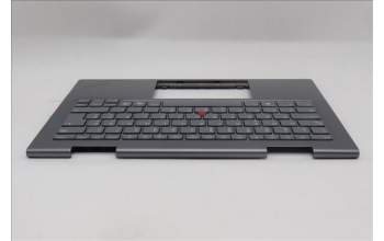 Lenovo 5M11R39533 C-Cover with keyboard, Slovenian, Luna Grey, FingerPrint Reader, WWAN, UK