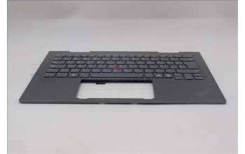 Lenovo 5M11R39535 C-Cover with keyboard, Spanish, Luna Grey, FingerPrint Reader, WWAN, UK