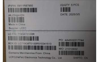 Lenovo 5M11R87950 C-Cover with keyboard, Portuguese, Black/Grey, FingerPrint Reader, WLAN, UK