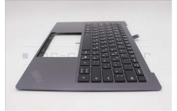 Lenovo 5M11R87951 C-Cover with keyboard, Russian, Black/Grey, FingerPrint Reader, WLAN, US