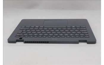 Lenovo 5M11R91387 C-Cover with keyboard, UK English, Luna Grey, Backlight, World Face Camera, UK