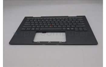 Lenovo 5M11R91421 C-Cover with keyboard, US English Euro, Grey, Backlight, FingerPrint Reader, US