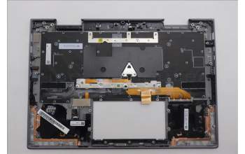 Lenovo 5M11R91478 C-Cover with keyboard, Arabic, Grey, Backlight, FingerPrint Reader, WWAN, US