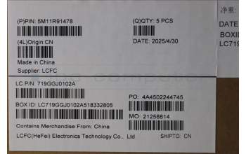 Lenovo 5M11R91478 C-Cover with keyboard, Arabic, Grey, Backlight, FingerPrint Reader, WWAN, US