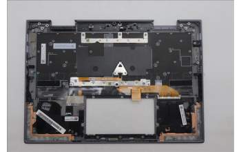 Lenovo 5M11R91510 C-Cover with keyboard, Icelandic, Grey, Backlight, FingerPrint Reader, WWAN, UK