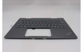 Lenovo 5M11R91510 C-Cover with keyboard, Icelandic, Grey, Backlight, FingerPrint Reader, WWAN, UK