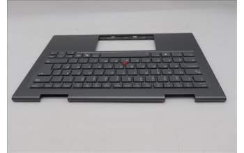 Lenovo 5M11R91521 C-Cover with keyboard, Norwegian, Grey, Backlight, FingerPrint Reader, WWAN, UK