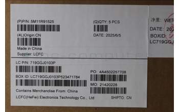 Lenovo 5M11R91525 C-Cover with keyboard, Portuguese, Grey, Backlight, FingerPrint Reader, WWAN, UK