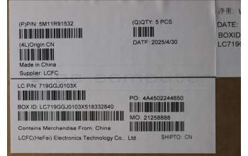 Lenovo 5M11R91532 C-Cover with keyboard, Spanish, Grey, Backlight, FingerPrint Reader, WWAN, UK