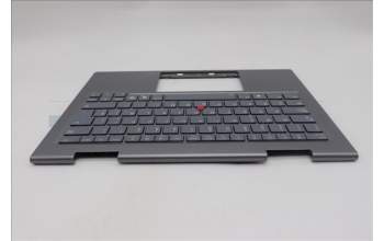 Lenovo 5M11R91532 C-Cover with keyboard, Spanish, Grey, Backlight, FingerPrint Reader, WWAN, UK