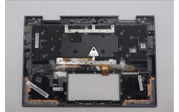 Lenovo 5M11R91535 C-Cover with keyboard, Switzerland, Grey, Backlight, FingerPrint Reader, WWAN, UK