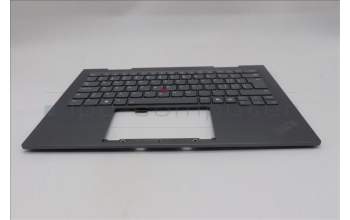 Lenovo 5M11R91535 C-Cover with keyboard, Switzerland, Grey, Backlight, FingerPrint Reader, WWAN, UK