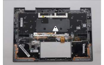 Lenovo 5M11R91541 C-Cover with keyboard, Turkish, Grey, Backlight, FingerPrint Reader, WWAN, UK