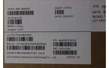 Lenovo 5M11S09530 C-Cover with keyboard, Arabic, Black, Backlight, US