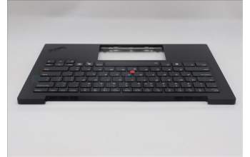 Lenovo 5M11S09549 C-Cover with keyboard, US English Euro, Black, Backlight, US