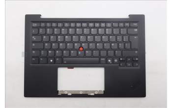 Lenovo 5M11S09551 C-Cover with keyboard, French, Black, Backlight, US