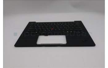 Lenovo 5M11S09556 C-Cover with keyboard, Greek, Black, Backlight, US