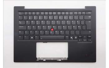 Lenovo 5M11S09575 C-Cover with keyboard, Norwegian, Black, Backlight, UK